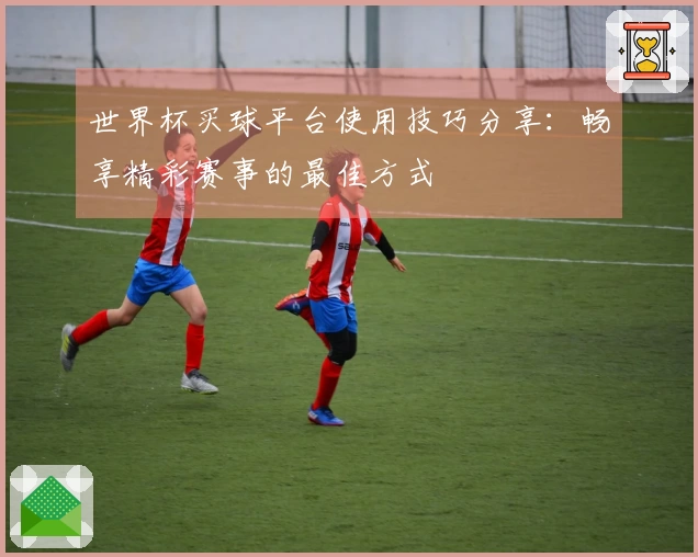 世界杯买球平台使用技巧分享：畅享精彩赛事的最佳方式